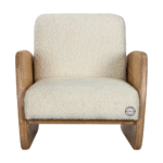 Elysian Wooden Sofa with Upholstery by Jodhpur Wood – Front View