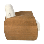 Elysian Wooden Sofa with Upholstery by Jodhpur Wood – Side View