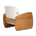 Elysian Wooden Sofa with Upholstery by Jodhpur Wood – Back View