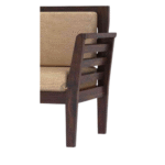 Close-Up of Deccan Royale Sheesham Wood Sofa Upholstery and Finish