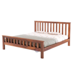Close-up of Sheesham Wood Bed – Premium Finish and Natural Grain Texture, Handcrafted Solid Wood Furniture India