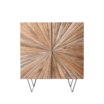 Premium Designer Cabinet with 2 Doors Made from Mango Wood – Front View | Solid Wood Furniture India