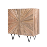 Premium Designer Mango Wood Cabinet – Side View | Solid Wood Furniture India