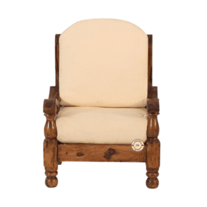 Maharaja Luxe Sofa in Sheesham Wood – Front View