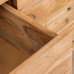 Close-up of Arden Acacia Sideboard wood texture and craftsmanship – Furn Hands of Artisan