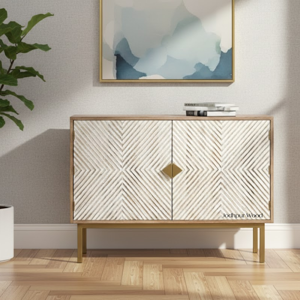 calembe-mango-wood-sideboard-lifestyle-front – sideboard styled in boho living room interior