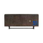 Kavya Cane Wooden Sideboard – Solid Wooden Back Panel View