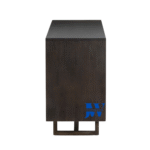 Kavya Cane Wooden Sideboard – Solid Wood Side View with Smooth Finish