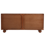 Back view of Rain Two Door Sideboard with 3 drawers in solid wood