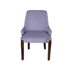 Velora dining chair front view upholstered wooden chair India modern dining furniture