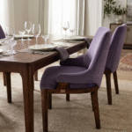 Velora dining chair side view armrest ergonomic design wooden chair India