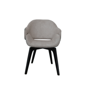 Velora embrace dining chair upholstered wooden chair modern cafe chair India