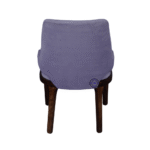 Velora dining chair back view upholstered chair wooden frame modern dining chair India