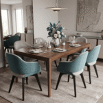 Velora embrace dining chair in modern dining room cafe setup upholstered chair India