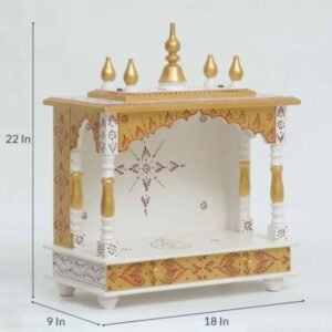 handmade wooden MDF temple dimensions 18x9x22 inches size chart